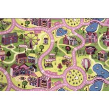 Barbie city padlószőnyeg gyerek