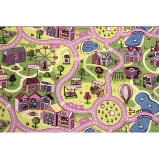 Barbie city padlószőnyeg gyerek