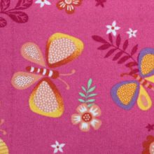 Marielos pillangós padlószőnyeg pink