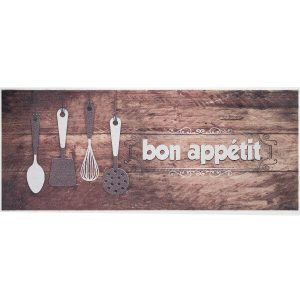   Paletta konyhai szőnyeg barna bézs 60 x 150 cm bon appetite