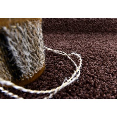 Palmira Barna Shaggy Padlószőnyeg 4 m széles