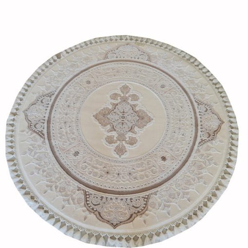 Pantano kerek klasszikus szőnyeg 120 cm bézs