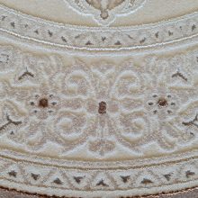 Pantano kerek klasszikus szőnyeg 120 cm bézs