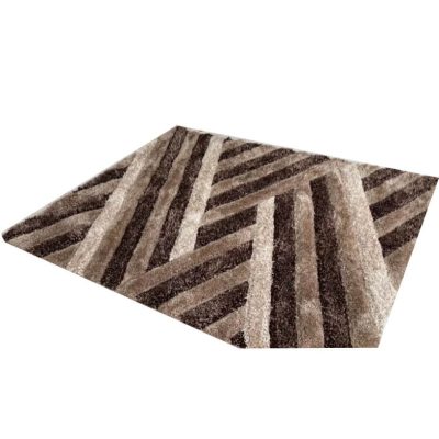 Perla modern luxus shaggy szőnyeg 80 x 150 cm barna bézs