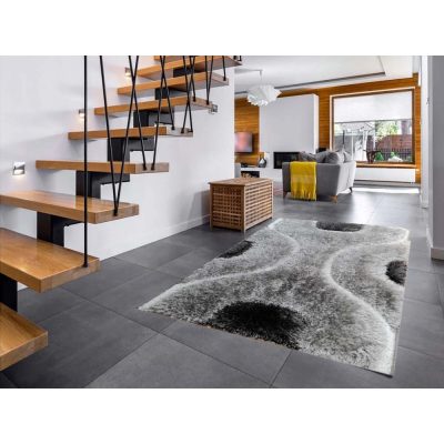 Piládész prémium szürke shaggy szőnyeg 80 x 150 cm