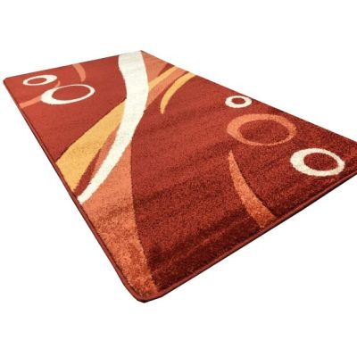 Point modern szőnyeg 80 x 150 cm narancssárga