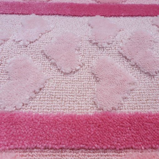 Romina 3 részes Lila Rózsaszín Fürdőszoba Szőnyeg Szett 80 x 50 cm