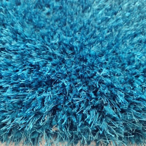 Rosalba türkiz shaggy futószőnyeg 80x300 cm prémium