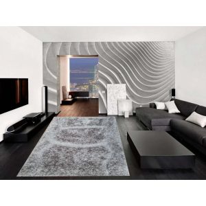 Sámson szürke shaggy futószőnyeg 80 x 300 cm