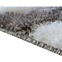 Sándor extra puha shaggy szőnyeg 200 x 300 cm szürke fekete