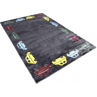 Speed autós gyerekszőnyeg szürke