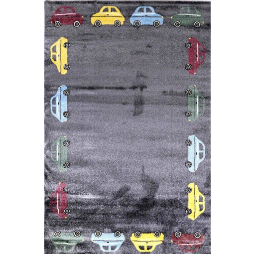 Speed autós gyerekszőnyeg szürke