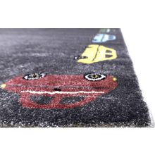 Speed autós gyerekszőnyeg szürke