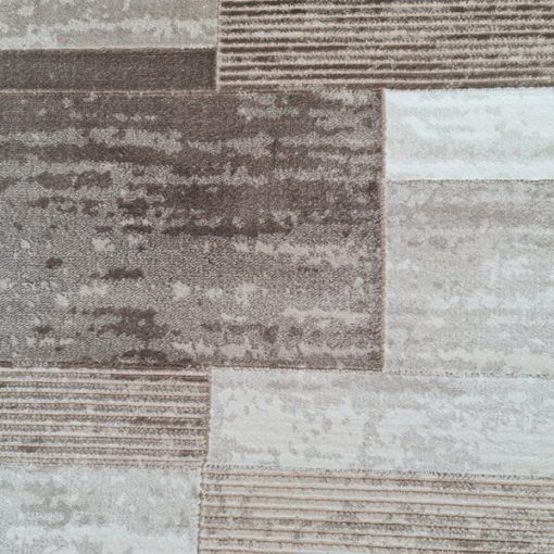 Suzanne modern barna bézs szőnyeg 125x200 cm
