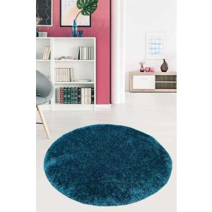 Elenor Kerek Shaggy szőnyeg 160 cm éjkék