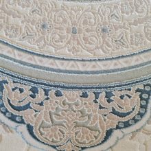 Tramonti kerek klasszikus szőnyeg 160 cm elegáns bézs kék