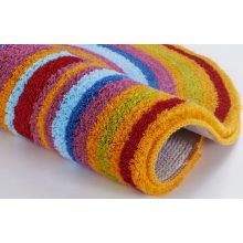 Vallita kerek fürdőszoba szőnyeg narancs prémium 80 cm