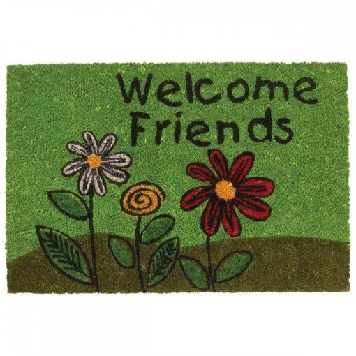 Váradi lábtörlő virágos welcome friends 40 x 60 cm