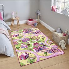 Vidámpark Rózsaszín Gyerekszőnyeg Kislány