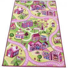 Vidámpark Rózsaszín Gyerekszőnyeg Kislány