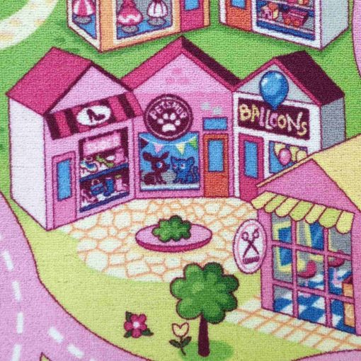 Vidámpark Rózsaszín Gyerekszőnyeg Kislány