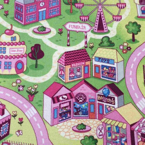 Vidámpark Rózsaszín Gyerekszőnyeg Kislány