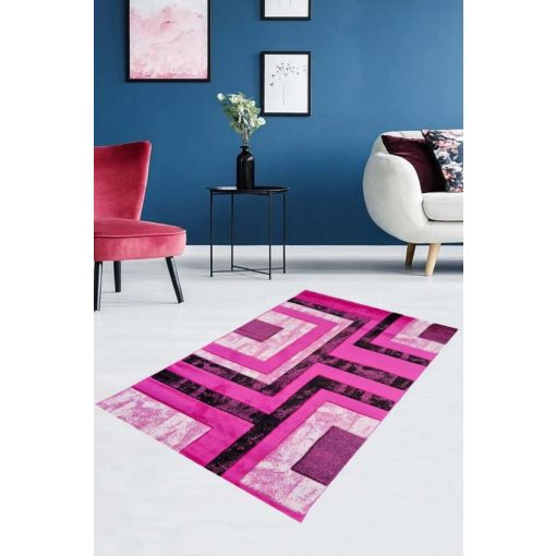 Vinna Nagyméretű Modern Rózsaszín Szőnyeg 200 x 300 cm