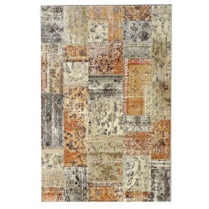   Vostell nagyméretű patchwork szőnyeg 240 x 340 cm modern arany bézs