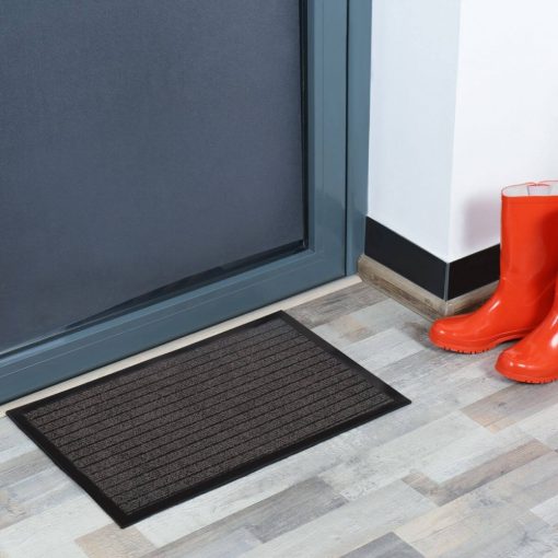 Riddle lábtörlő erős szürke szövet gumi 80 x 120 cm