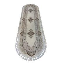 Wienna ovál futószőnyeg krém - barna 80 x 300 cm