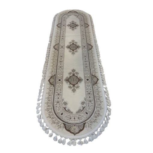 Wienna ovál futószőnyeg krém - barna 80 x 300 cm