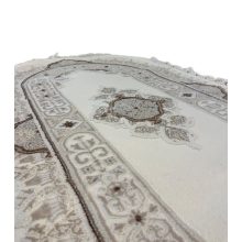 Wienna ovál futószőnyeg krém - barna 80 x 300 cm