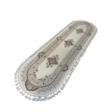 Wienna ovál futószőnyeg krém-barna 80 x 150 cm