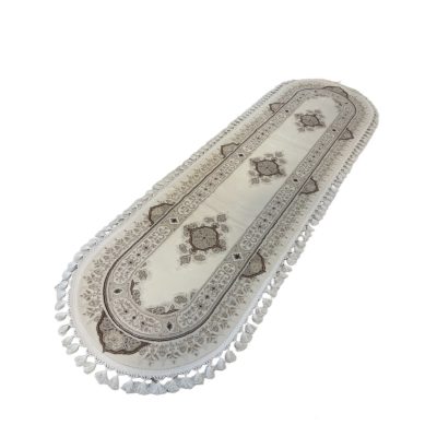 Wienna ovál futószőnyeg krém-barna 80 x 150 cm