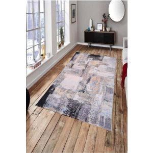   Zadovec Modern Nagyméretű Szőnyeg Szürke Barna 300 x 400 cm