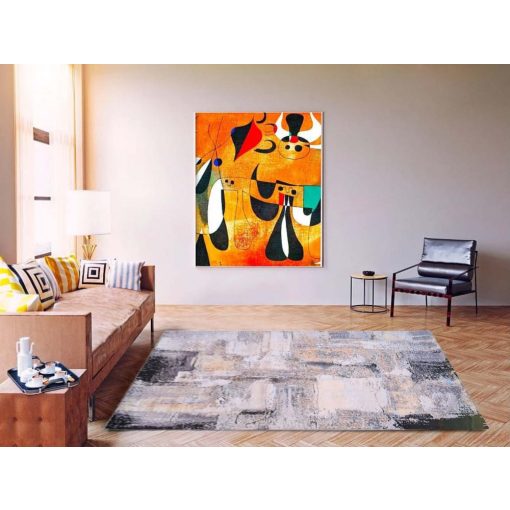 Zadovec Modern Nagyméretű Szőnyeg Szürke Barna 300 x 400 cm