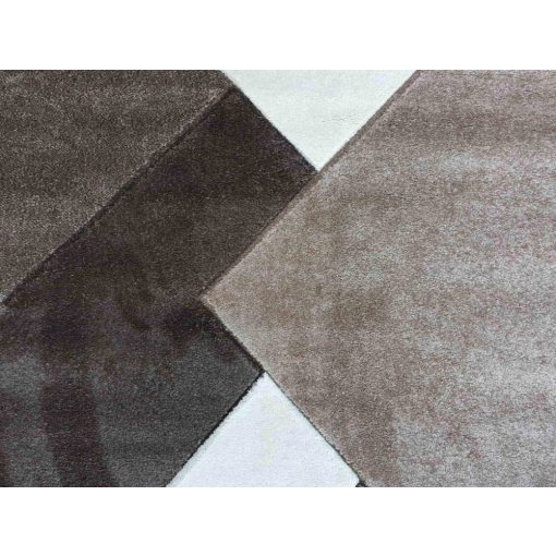Zakariás Krém Barna Bézs Modern Szőnyeg 70 x 100 cm