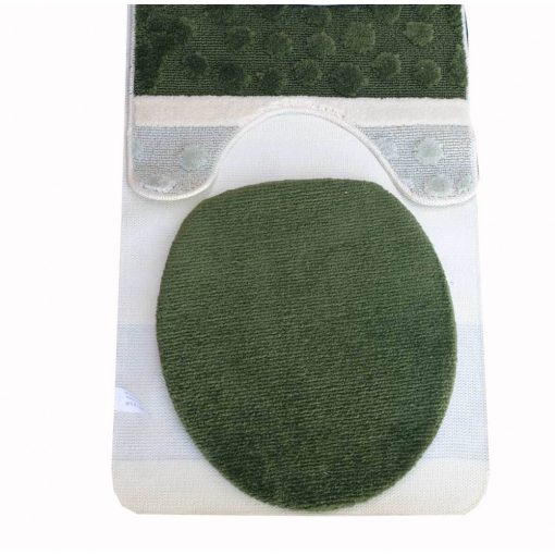 Zeusz 3 részes Zöld Fürdőszoba Szőnyeg Szett