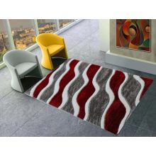 Zlatkó piros szürke shaggy szőnyeg 150 x 230 cm prémium