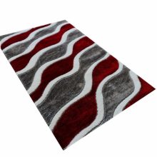 Zlatkó piros szürke shaggy szőnyeg 150 x 230 cm prémium