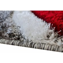 Zlatkó piros szürke shaggy szőnyeg 150 x 230 cm prémium