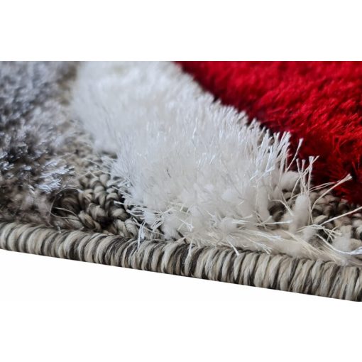 Zlatkó piros szürke shaggy szőnyeg 150 x 230 cm prémium